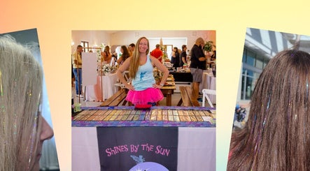 Vibrant fairy hair display at SBTS Fairy Hair - Nicked Knacks Mercantile (inside Treasure Marts) - Mt. Dora, Florida, US.
