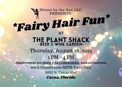 SBTS Fairy Hair event at The Plant Shack in Cocoa, Florida showcases a vibrant and sparkling design.