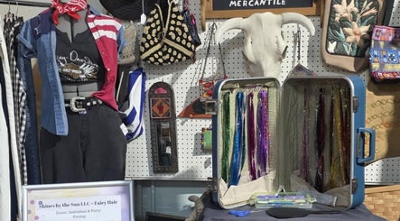 Vibrant hair extensions at SBTS Fairy Hair in Nicked Knacks Mercantile, Mount Dora, Florida, US.