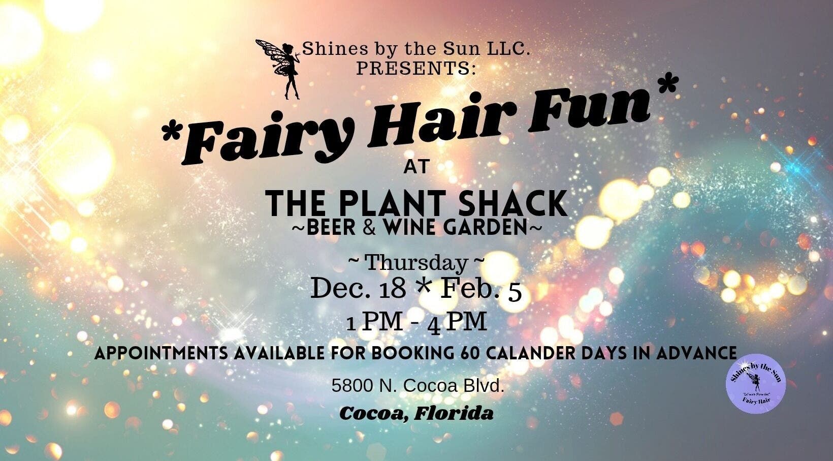 SBTS Fairy Hair event at The Plant Shack in Cocoa, Florida, showcasing vibrant hues and enchanting atmosphere.