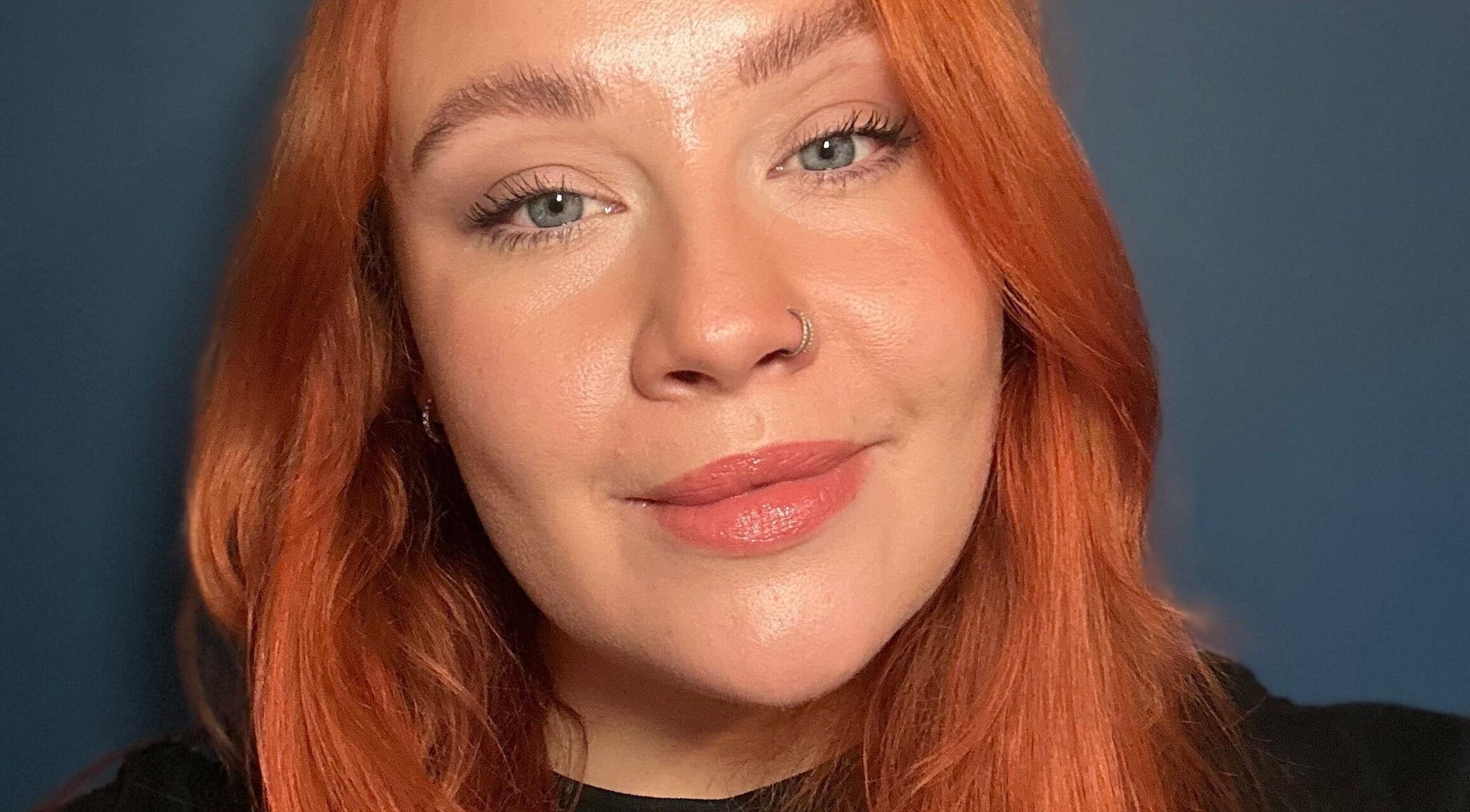 Close-up of a person with vibrant hair at Science Behind Hairdressing, Wolverhampton, England, GB.