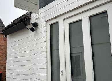 Entrance of Science Behind Hairdressing in Wolverhampton, England, GB showcasing modern style.