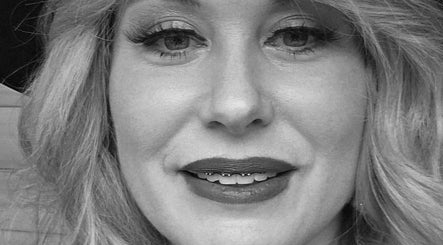 Close-up of glamorous smile at The Fairy Hair Godmother, High Point, North Carolina, US.