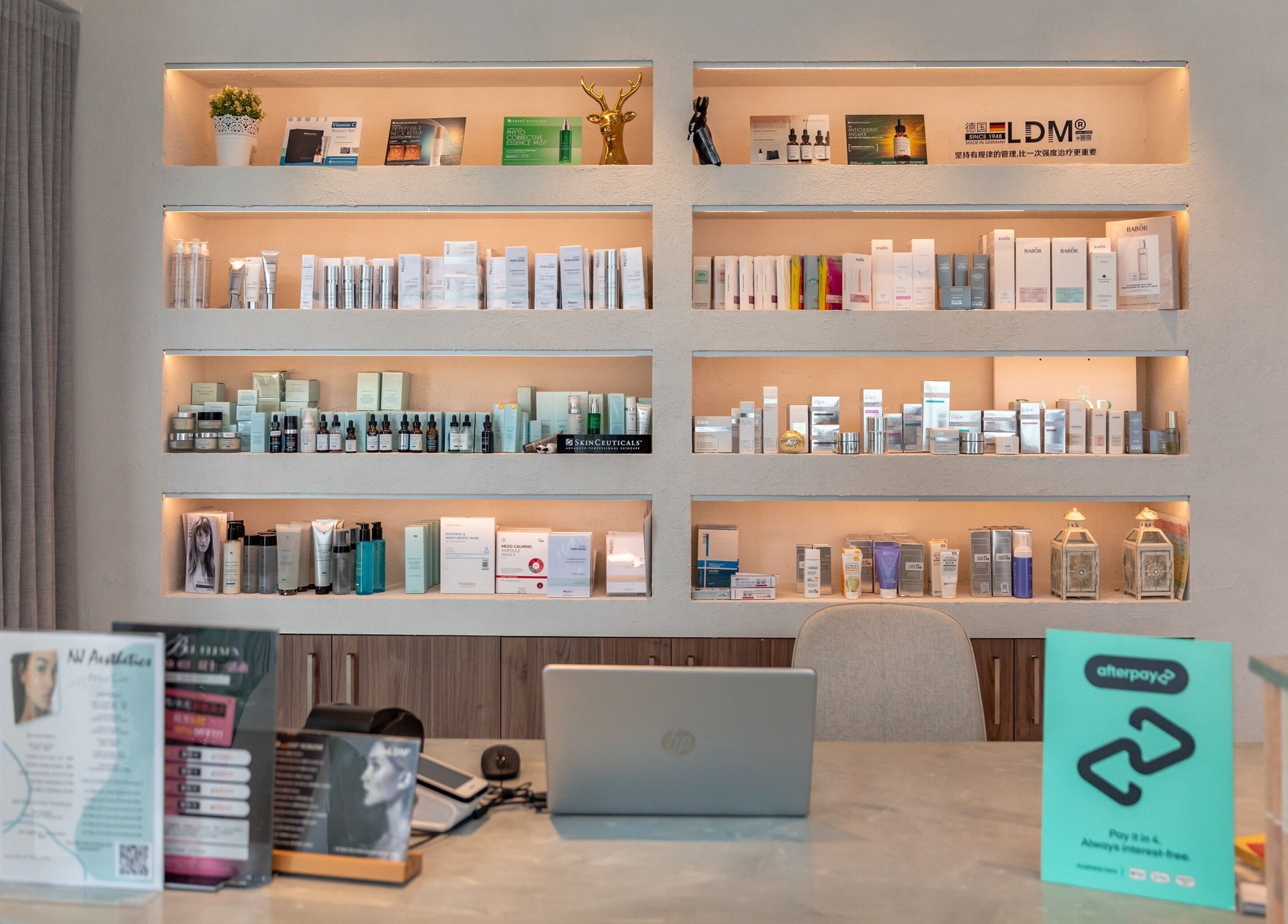 Sycamore Medi Spa - Franklin features a stylish product display in Franklin, Australian Capital Territory, AU.