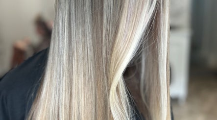 Silky blonde hair styled at Nataliejadehairskin.co, Swinton, England, GB capturing refined beauty.