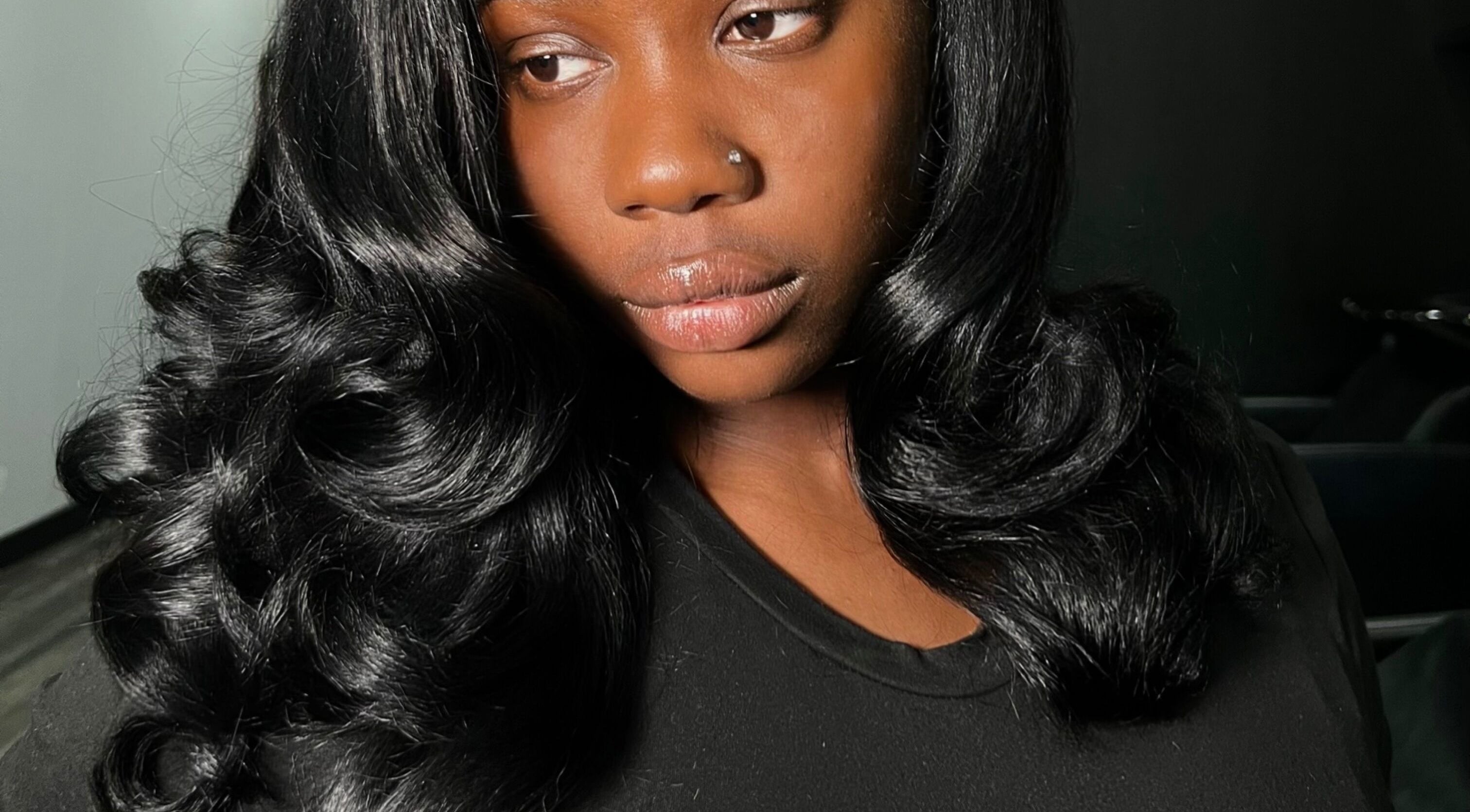 Beautiful curls styled at Opulence TORONTO pop-up in Toronto, Ontario, CA, showcasing elegant hairstyle results.