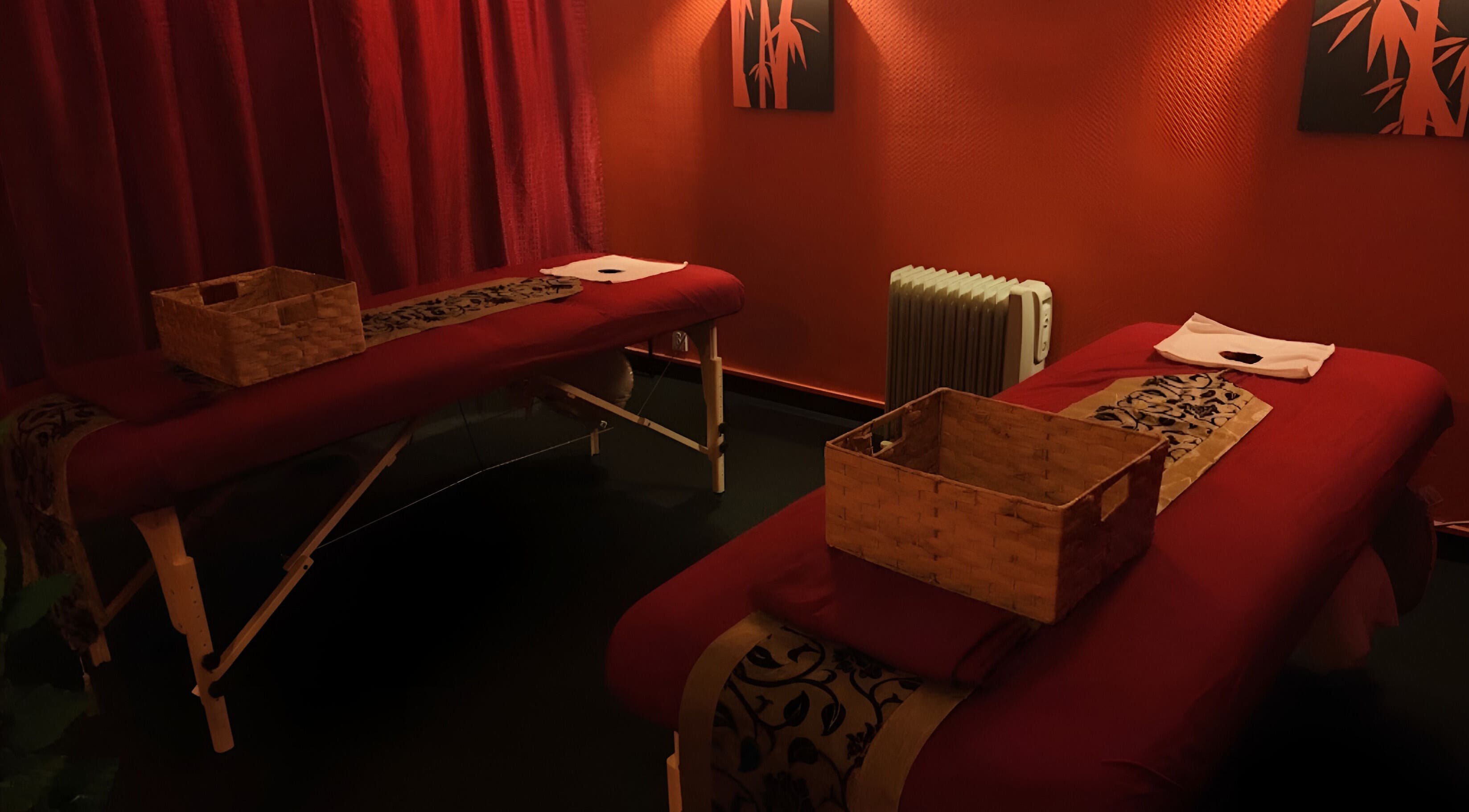 Luxurious massage tables at Bamboo Spa Lower Hutt Wellington, offering relaxation in Lower Hutt, Wellington, NZ.