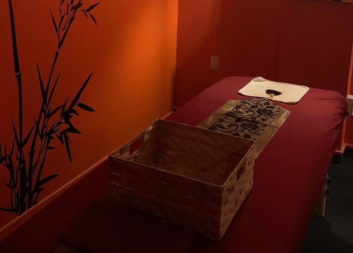Relaxing massage room at Bamboo Spa Lower Hutt Wellington, featuring bamboo decor in Lower Hutt, Wellington, NZ.