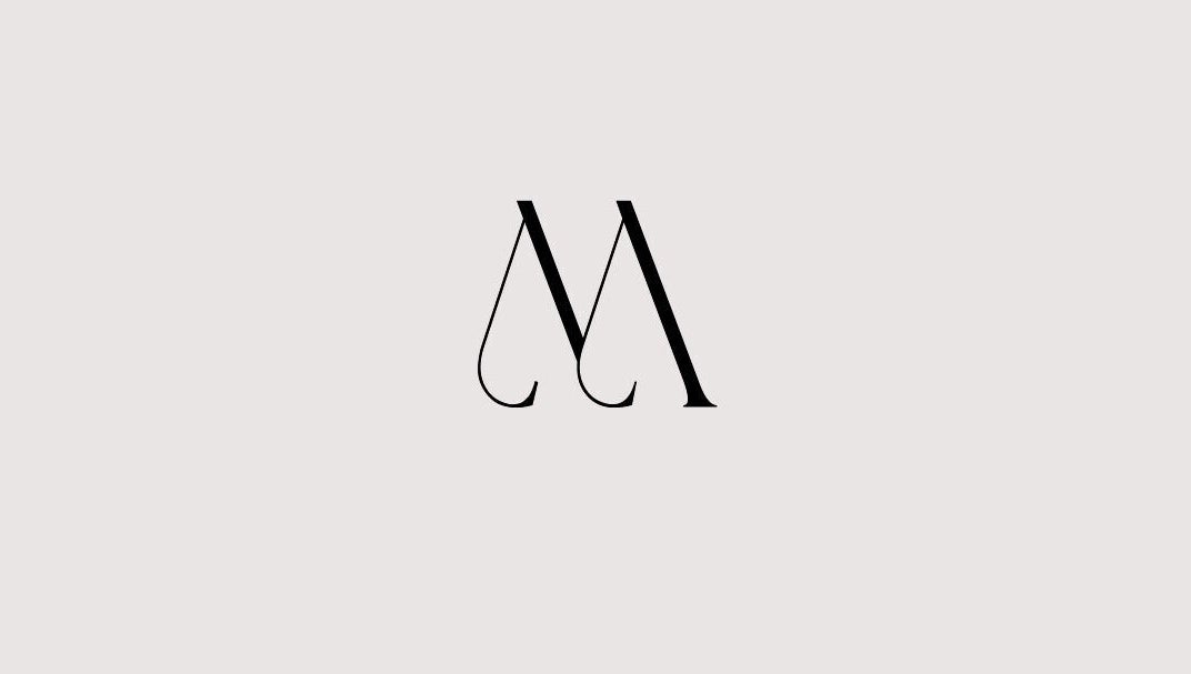 Stylish logo of Madeline’s Beauty Room, Derby, England, GB on a minimalist background.