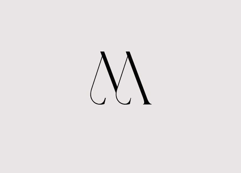 Stylish logo of Madeline’s Beauty Room, Derby, England, GB on a minimalist background.