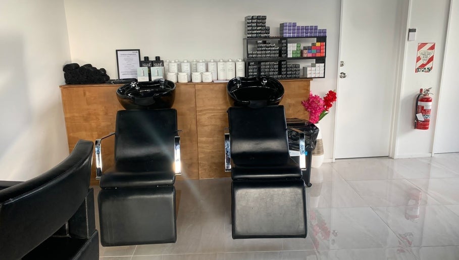 Modern wash stations at Trends Hair Beauty and Nails, Christchurch, Canterbury, NZ for premium hair care.