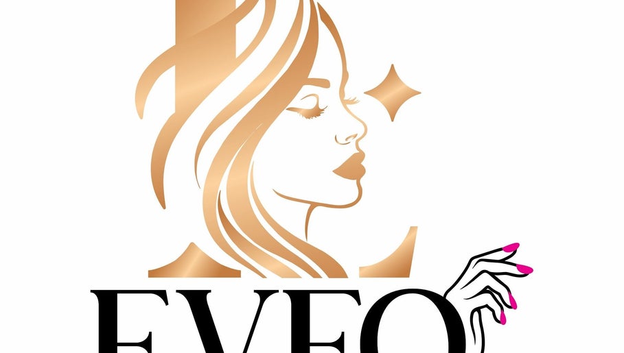 EveQ Beauty Lounge logo featuring a stylish profile in Willemstad, Curaçao, CW.