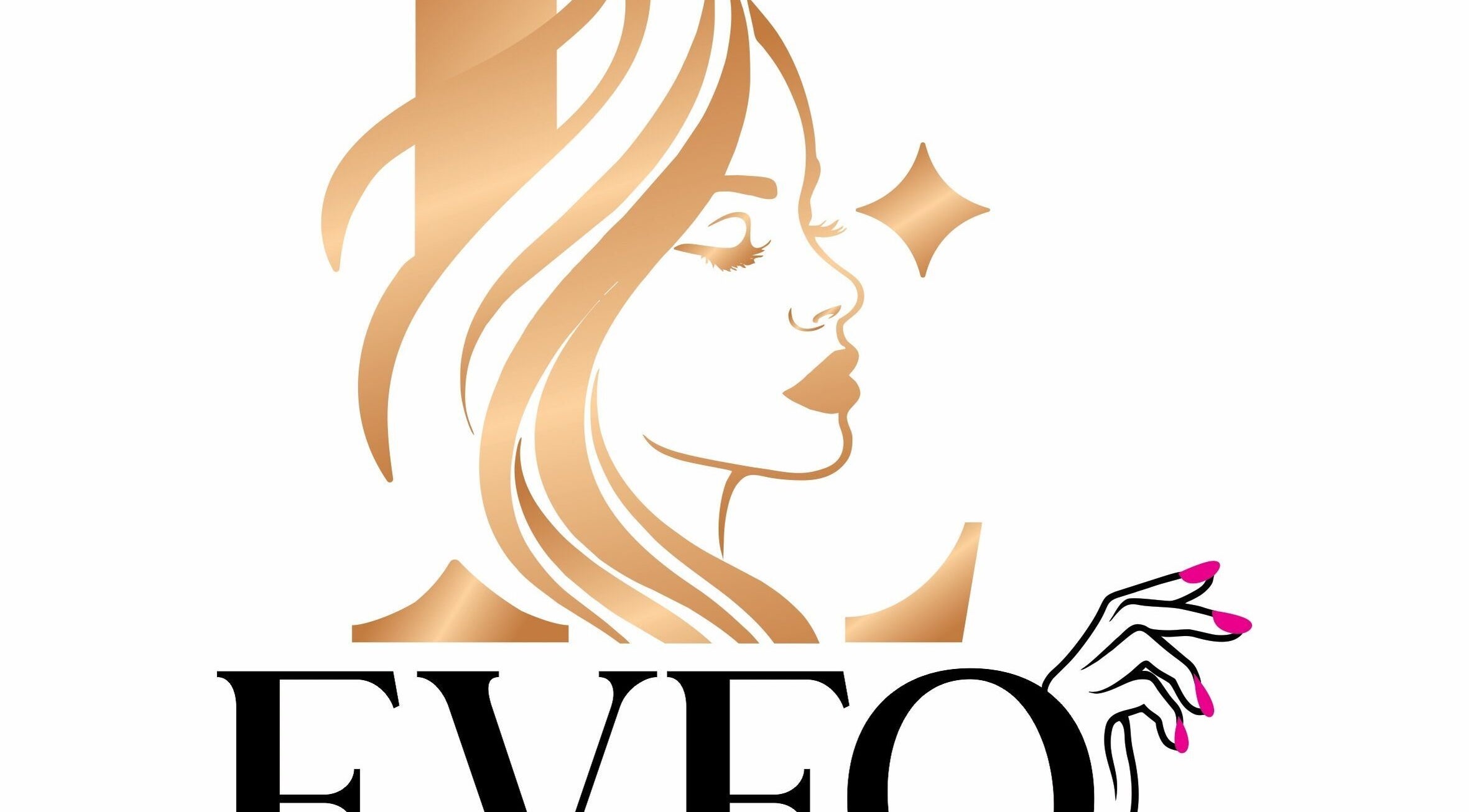 EveQ Beauty Lounge logo featuring a stylish profile in Willemstad, Curaçao, CW.
