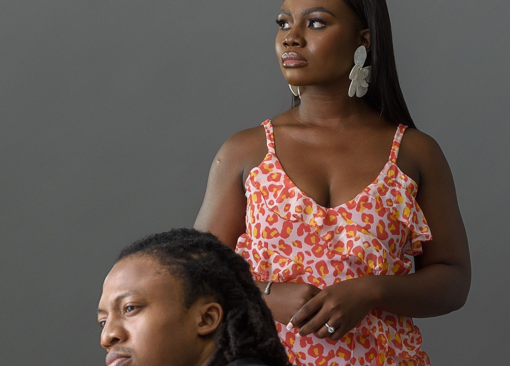 Stylish duo at SOARS Artistry in Abuja, Federal Capital Territory, NG showcasing modern beauty and wellness.