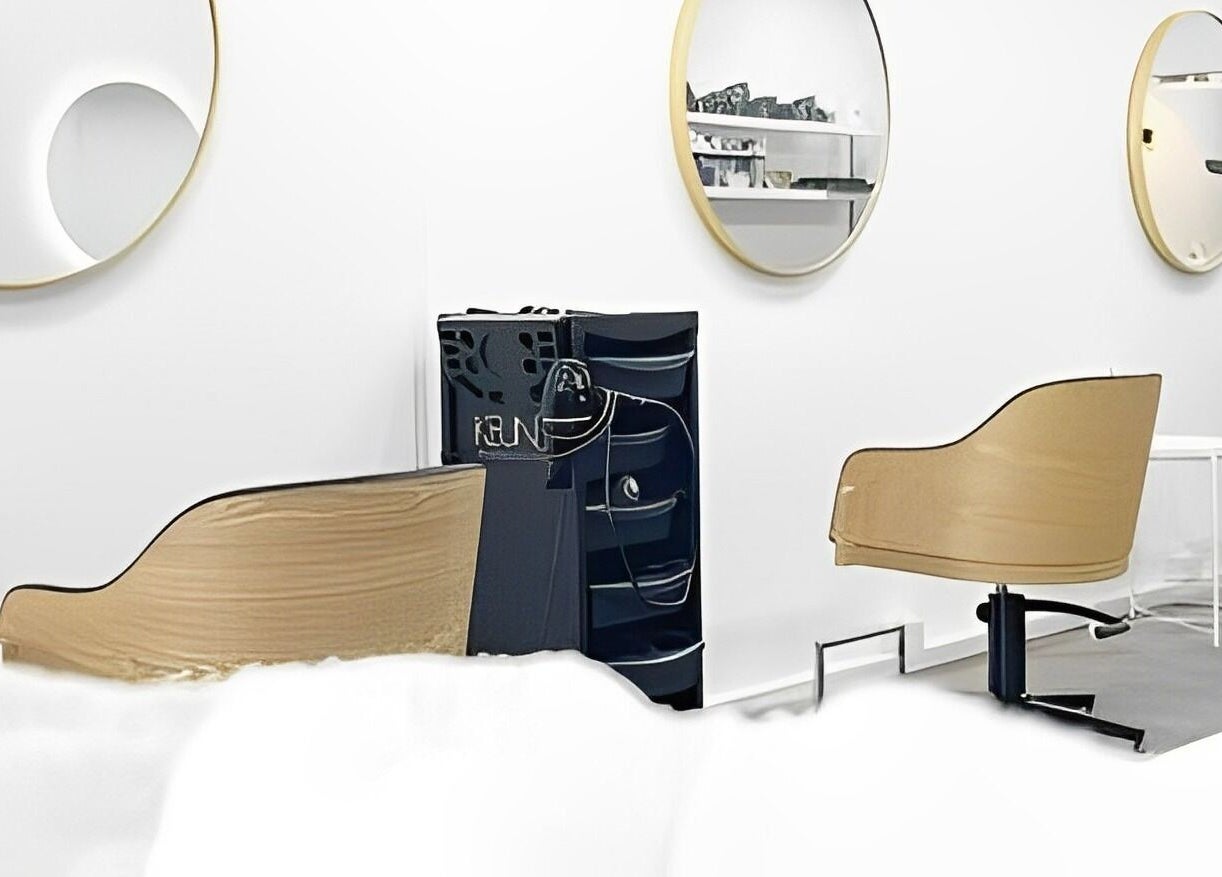 Modern salon interior at Salon Share Richmond in Richmond, Victoria, AU, featuring sleek styling chairs and mirrors.