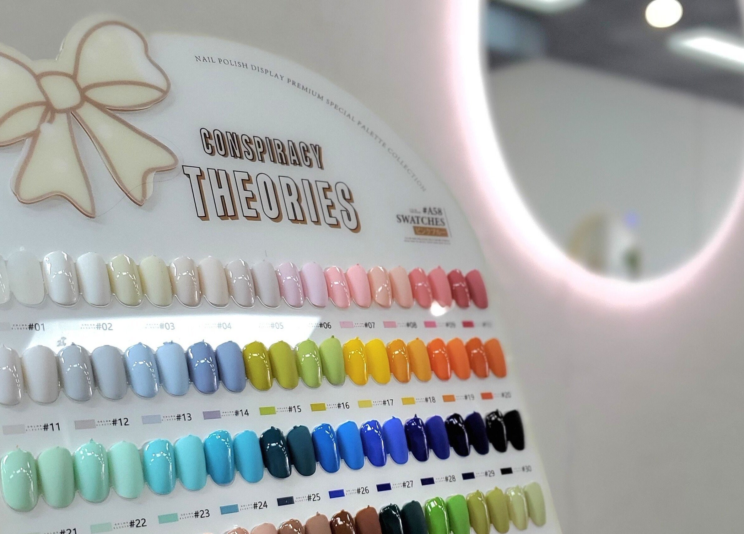 Vibrant nail polish display at Salon Share Richmond, Richmond, Victoria, AU. Perfect for vivid manicure choices.