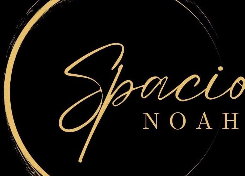 Logotipo de Spacio Noah en dorado, Providencia, Región Metropolitana, CL.