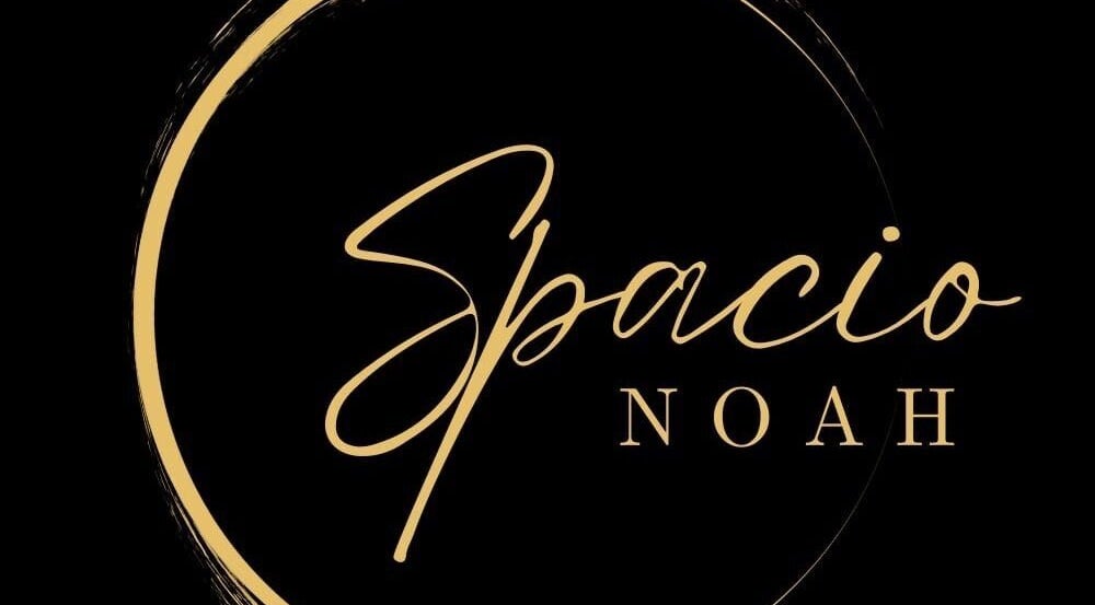 Logotipo de Spacio Noah en dorado, Providencia, Región Metropolitana, CL.