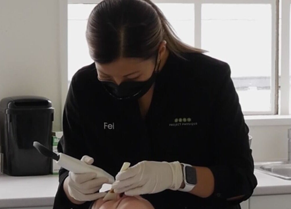 Therapist performing beauty treatment at 176 Princes Street, Dunedin 9016, Dunedin, Otago Region, NZ.