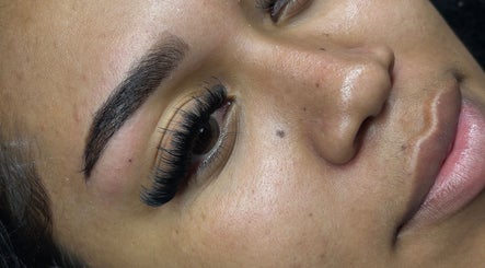 Close-up of lash extensions at I Lash Boutiqúe, Wolverhampton, England, GB.