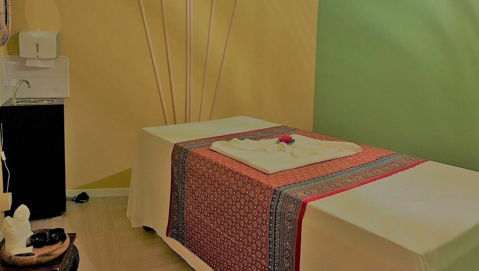 Sala massaggi rilassante presso The Thaiwells, Vicenza, Veneto, IT.