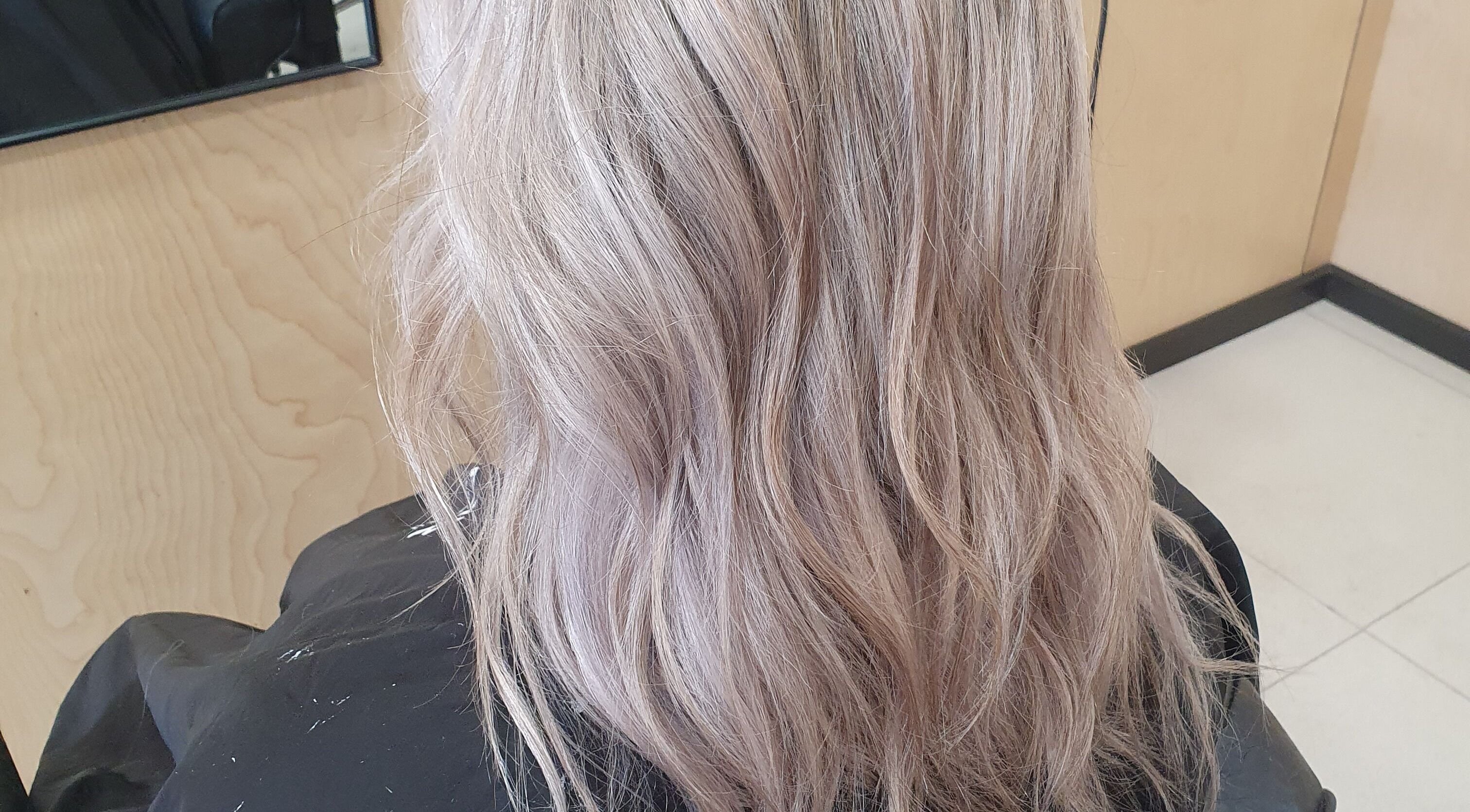 Beautifully styled light blonde hair at Colour By Case in Timaru, Canterbury, NZ.