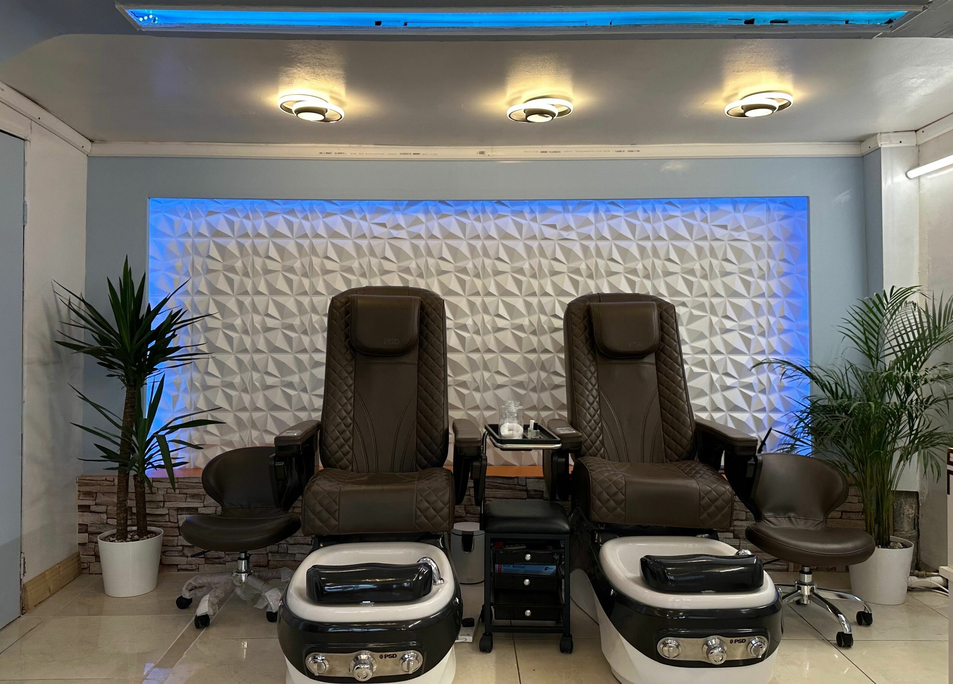 Luxurious pedicure chairs at Lucky Star Nails & Beauty Bar in Dublin 14, County Dublin, IE.