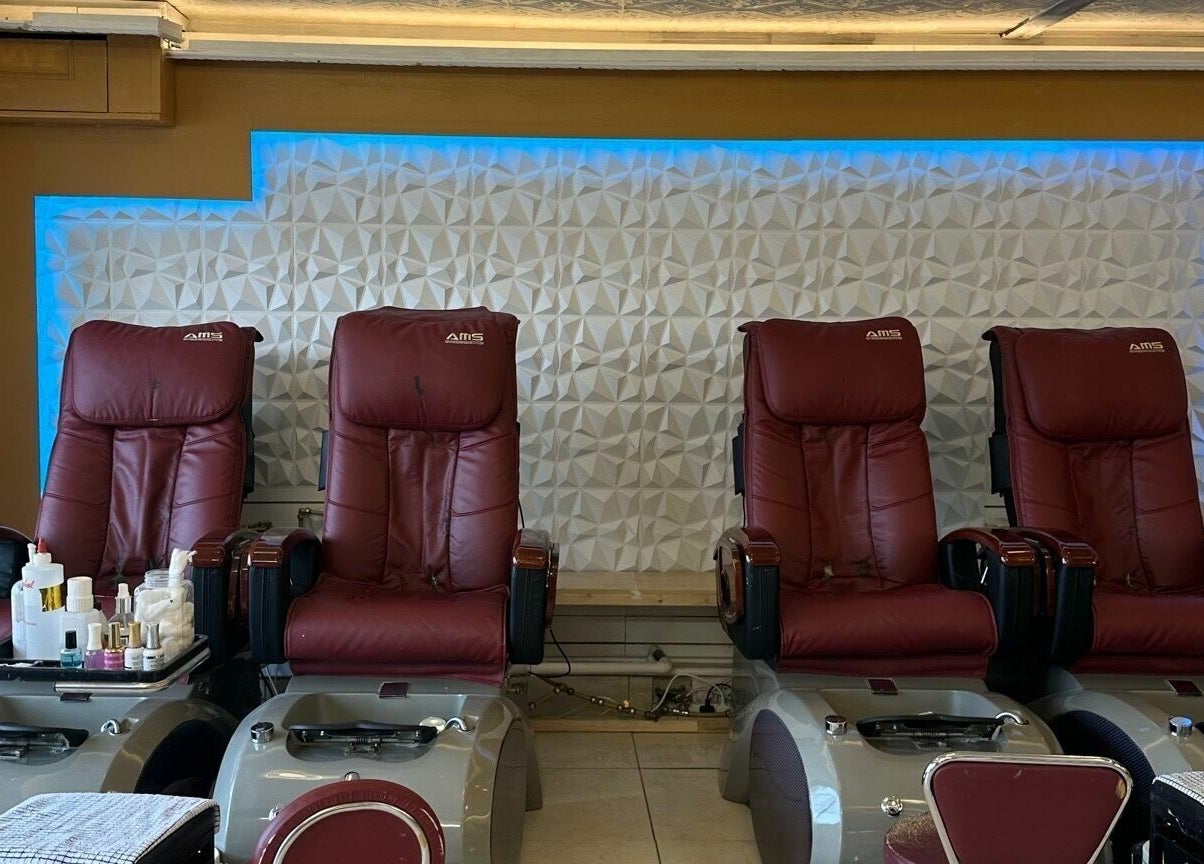 Luxurious pedicure chairs at Lucky Star Nails & Beauty Bar, Dublin 14, County Dublin, IE, offering relaxation.