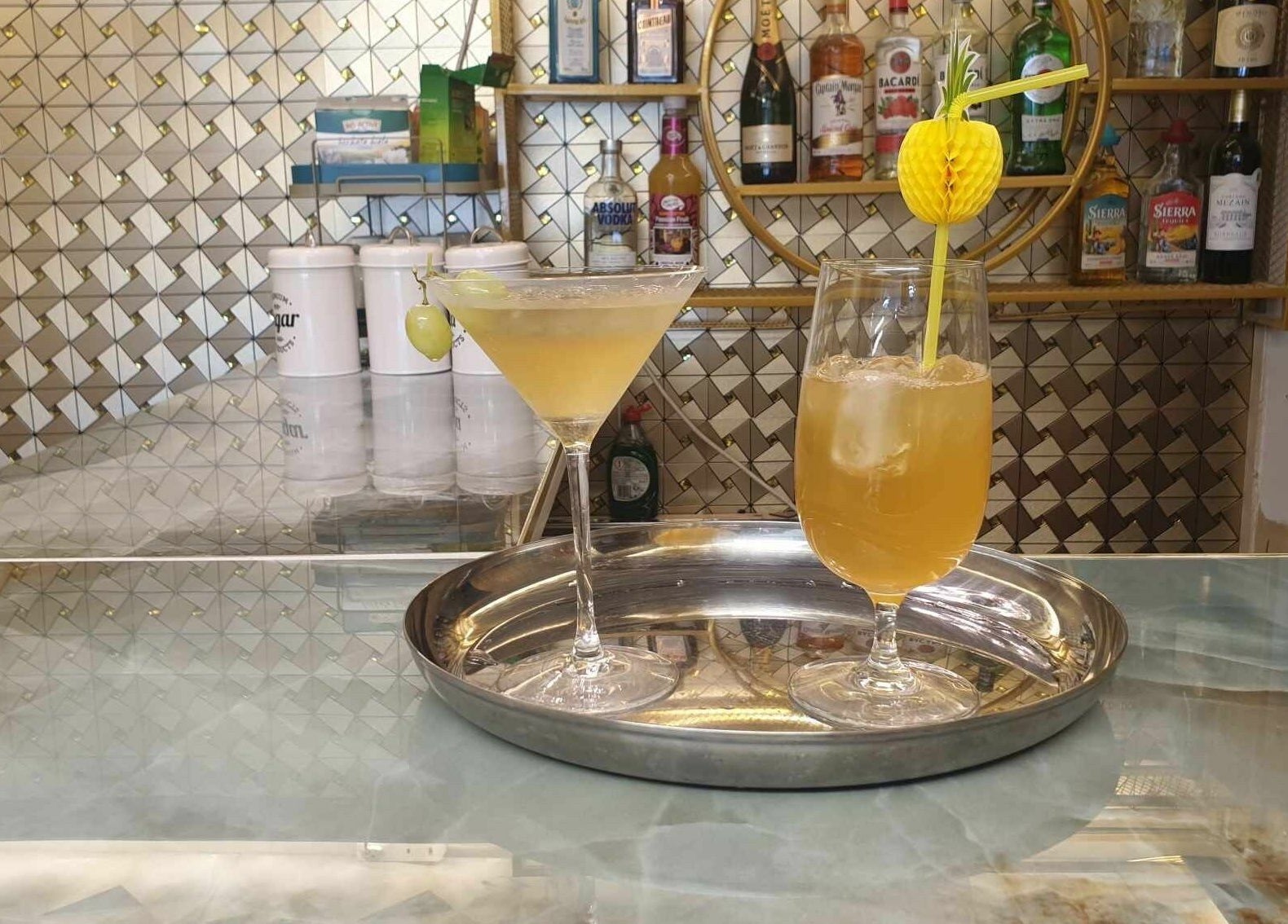 Cocktail drinks at Lucky Star Nails & Beauty Bar, Dublin 14, County Dublin, IE, showcasing luxury ambiance.