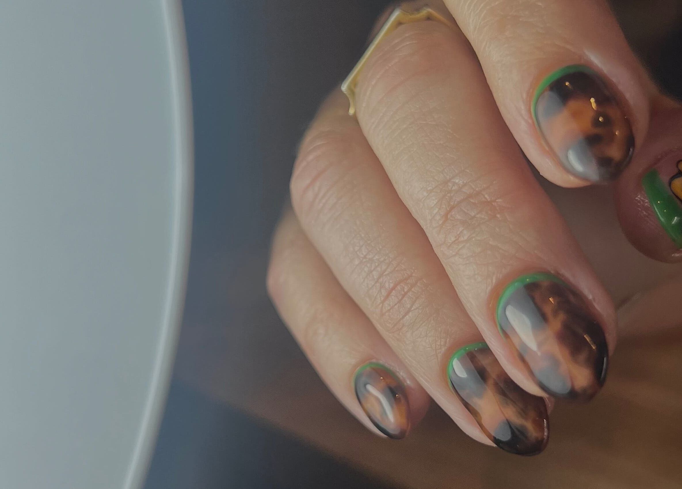 Unique nail art design showcased at The Nail Studio with Lauren, Southport, England, GB.