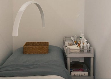 Comfortable treatment bed and supplies at Cloud9 Beauty Bar (Bencoolen), Singapore, Singapore, SG.