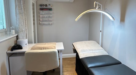 Beauty Box by Becky McDaid's serene treatment room in Peterborough, England, GB, perfect for relaxation.