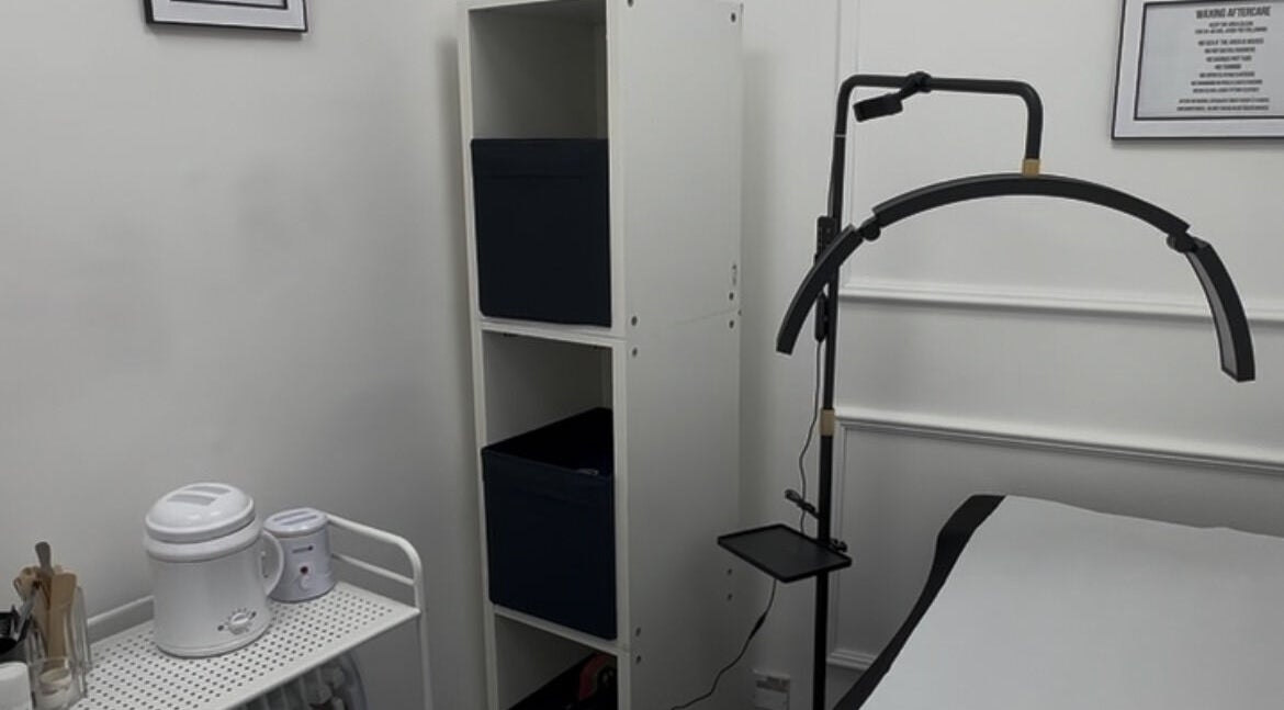 Sw9 Beauty interior featuring treatment bed and equipment, capturing serene ambiance in London, England, GB.