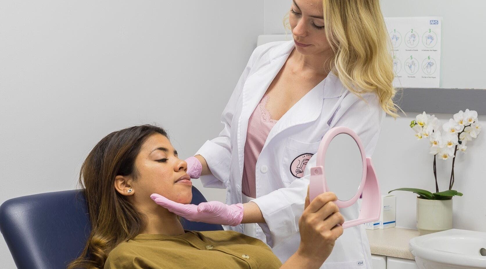 Professional care at CS Aesthetic Injector Nurse Knowle Village, Knowle, England, GB. Client consulting with nurse.