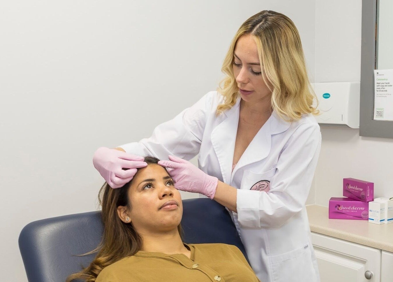 A professional offering aesthetic treatment at CS Aesthetic Injector Nurse Knowle Village, Knowle, England, GB.