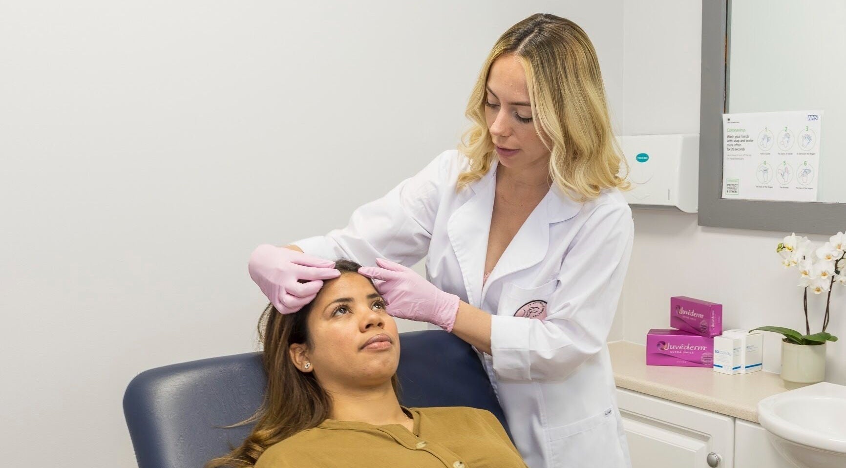 A professional offering aesthetic treatment at CS Aesthetic Injector Nurse Knowle Village, Knowle, England, GB.