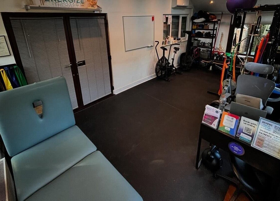 Energize Therapy's wellness room with exercise equipment in Droitwich Spa, England, GB.