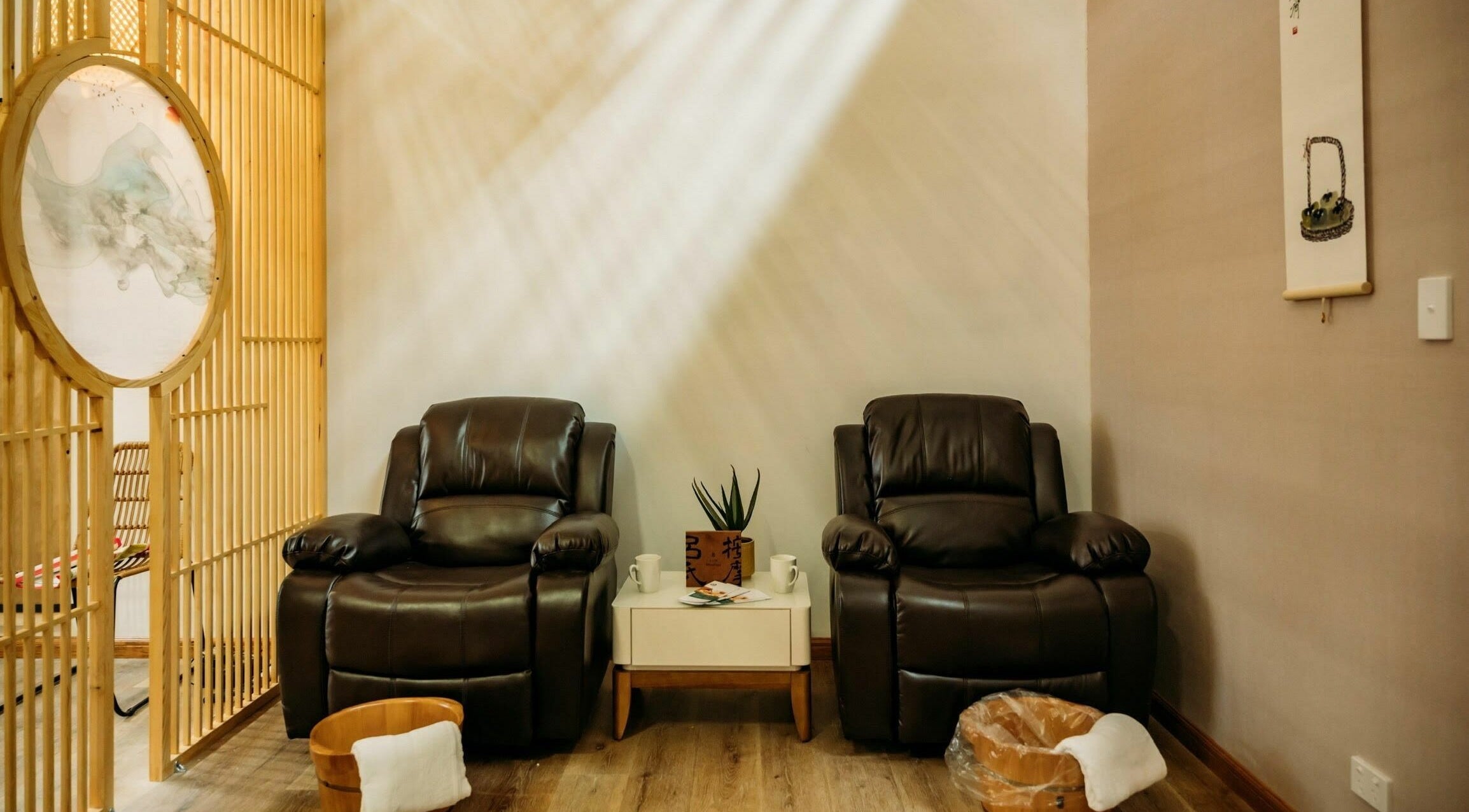 Cozy massage chairs at Lu’s Massage in Joondalup, Western Australia, AU, offering a peaceful retreat.