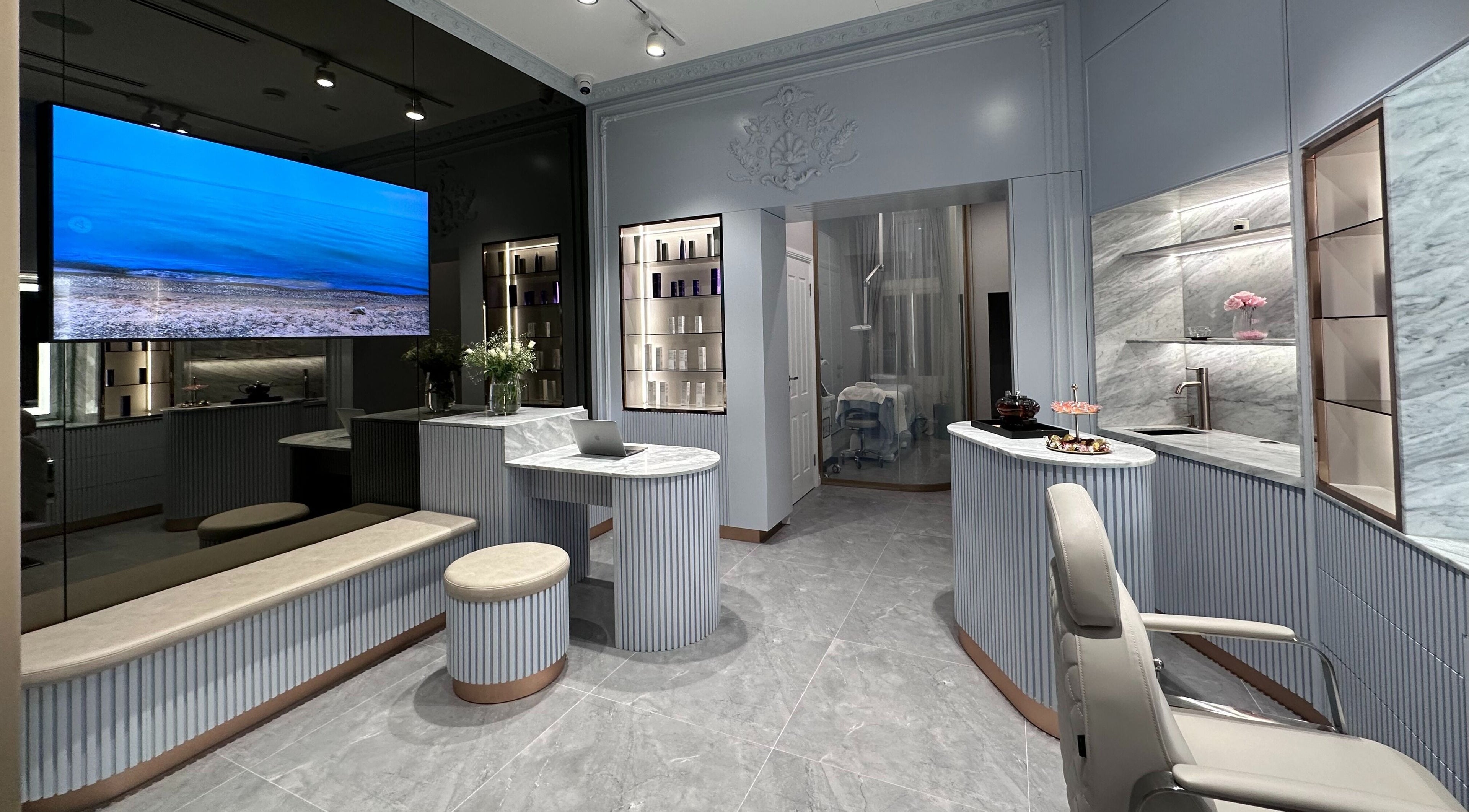 Modern interior of Ocore Aesthetics Clinic in Woolloomooloo, New South Wales, AU.