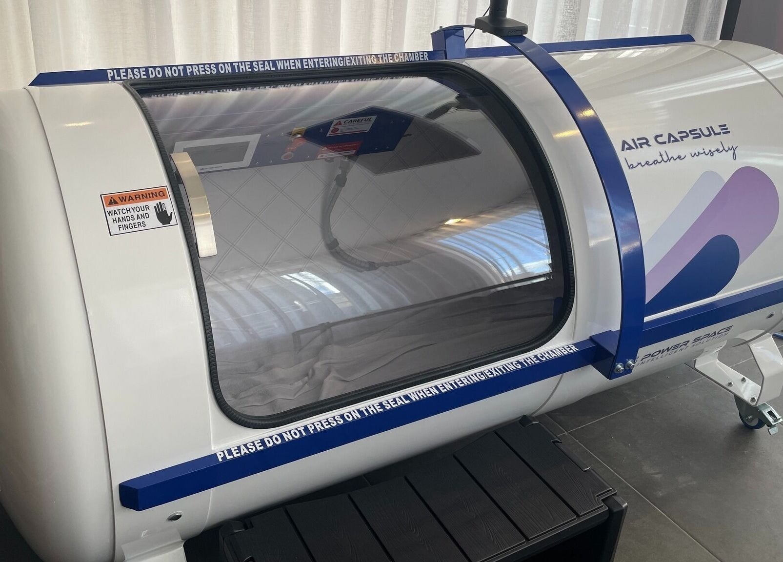 Advanced oxygen chamber at Feel Good Nation, Leichhardt, New South Wales, AU for rejuvenation and wellness.