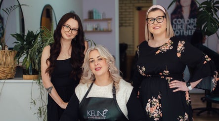 Professional team at Strawberri Blonde salon, Geeveston, Tasmania, AU, showcasing stylish hair and fashion.