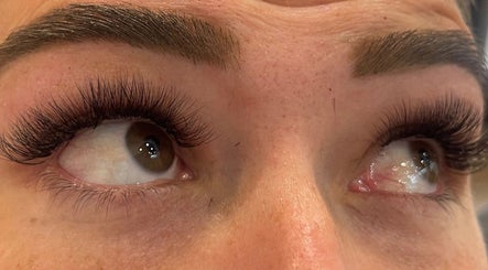Close-up of expertly styled lashes at Bellissimo Hair and Beauty, Kallangur, Queensland, AU.