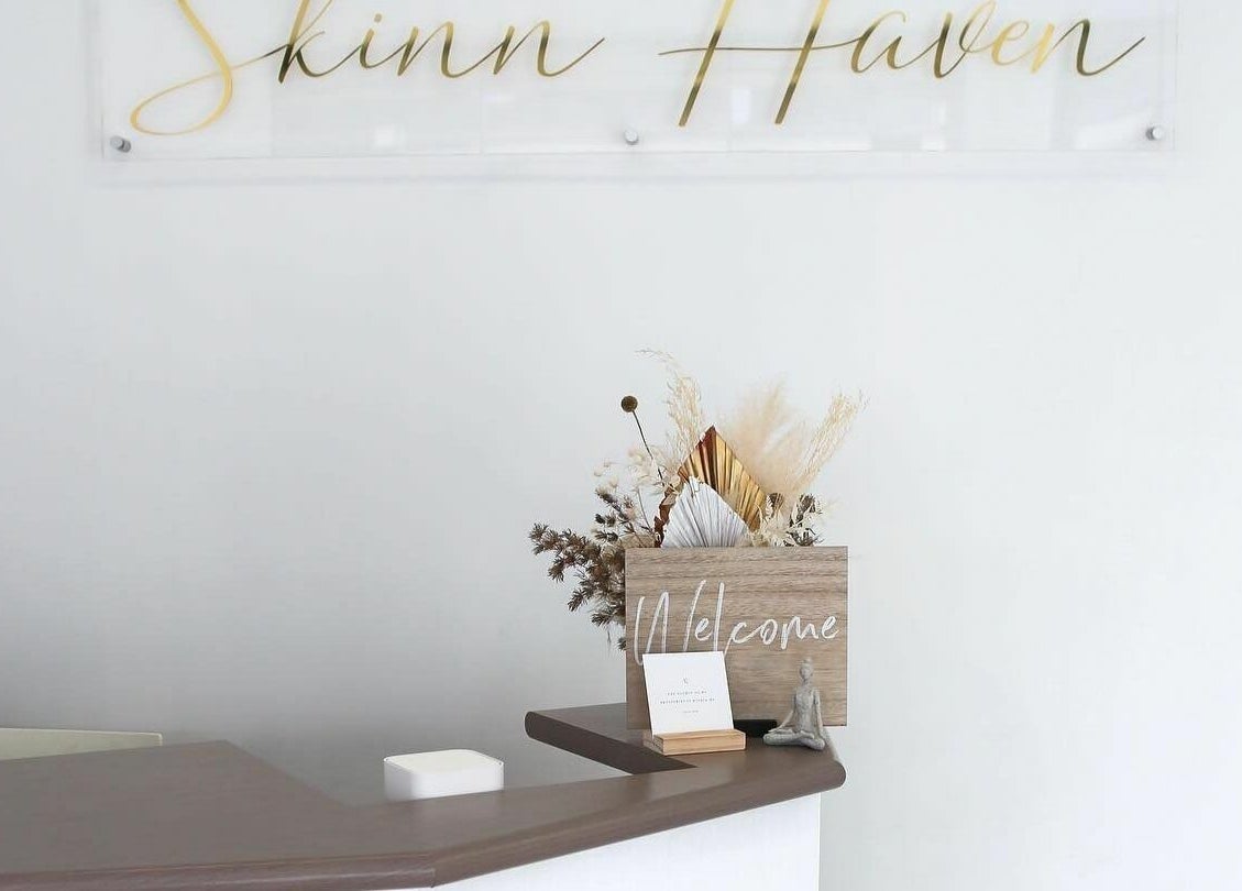 Reception at Skinn Haven, Penrith, New South Wales, AU with a welcoming desk and decor.