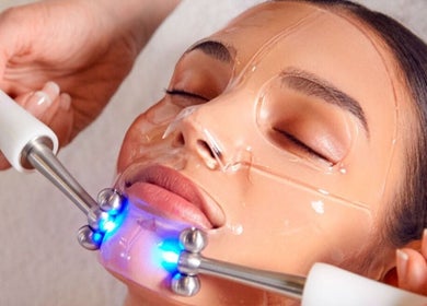 LED facial treatment at Wellness Sanctuary-Mossley in Mossley, England, GB.