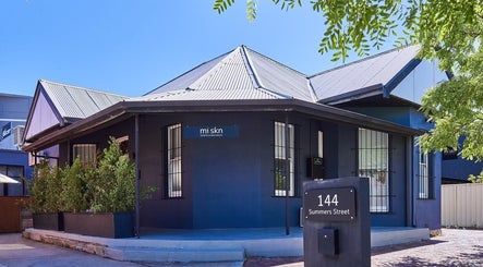 Mi Skn Clinic's inviting exterior at 144 Summers Street, Perth, WA, AU, showcasing its modern design.