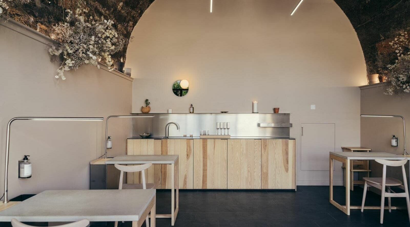 Serene interior of Buff Concept Store with minimalist decor in Edinburgh, Scotland, GB.