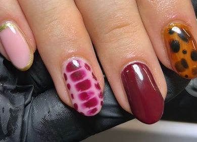 Stylish nail art at Nails By Donna, Cannock, England, GB showcasing diverse, vibrant designs.