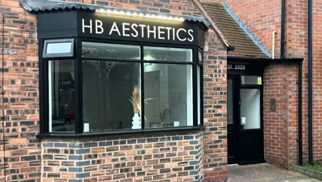 Exterior of HB Aesthetics near Nails By Donna, Cannock, England, GB showcasing a modern brick design.