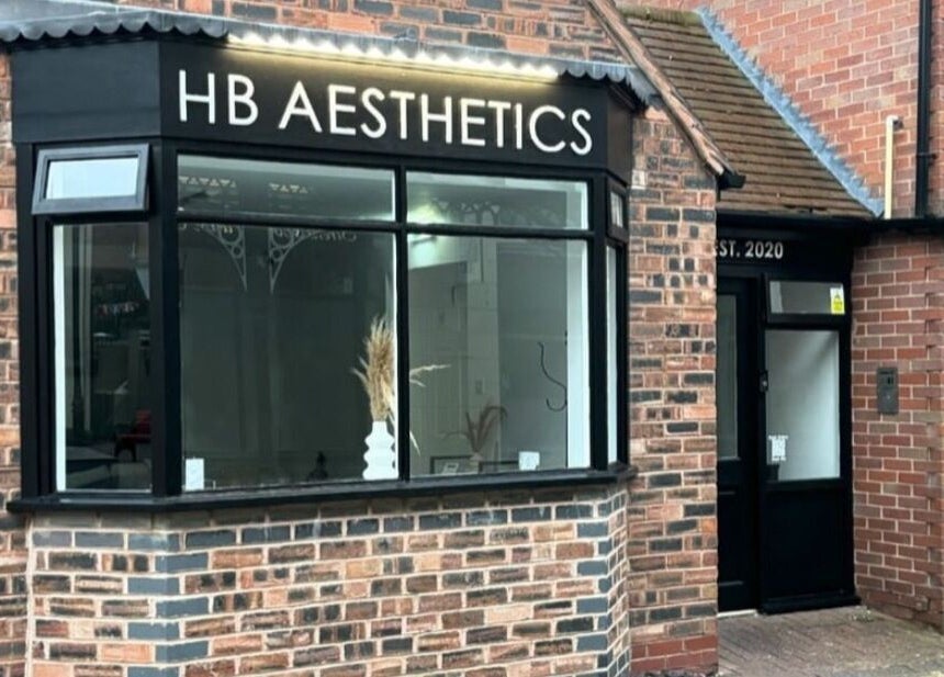 Exterior of HB Aesthetics near Nails By Donna, Cannock, England, GB showcasing a modern brick design.