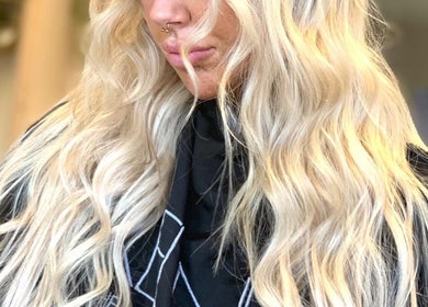 Blonde wavy hairstyle at Obsessedhair by Dearbhaile, Limerick, County Limerick, IE.